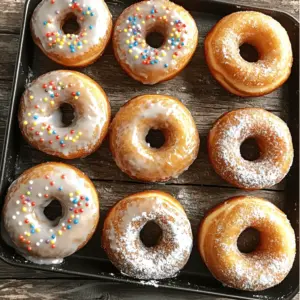 To make cake mix donuts, you need a few simple ingredients. The main item is a box of cake mix. You can use any flavor you like, but vanilla and chocolate work great.