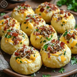 The main ingredients for Garlic Parmesan Bacon Cheeseburger Bombs create a tasty treat. You need 1 lb of ground beef. This forms the heart of our bombs. You also need 8 oz of softened cream cheese. It makes the filling creamy. A cup of shredded cheddar cheese adds rich flavor. Don't forget 1/2 cup of chopped cooked bacon for that smoky taste.