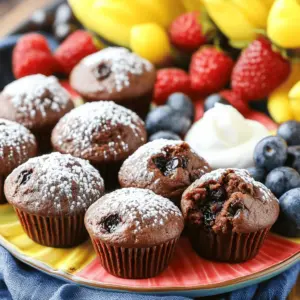 Healthy chocolate mini muffins start with the right ingredients. Each choice adds flavor and nutrition.