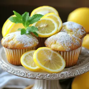 To make lemon cream cheese muffins, you need simple ingredients. You will need 1 ½ cups of all-purpose flour, which forms the base. Next, use ½ cup of granulated sugar for sweetness. You will also need 2 teaspoons of baking powder and ½ teaspoon of baking soda to help the muffins rise. Add ½ teaspoon of salt to balance the flavors. Don’t forget 1 teaspoon of lemon zest for that bright lemon taste. The creaminess comes from ½ cup of softened cream cheese. For moisture, you need ⅓ cup of melted unsalted butter, 2 large eggs, and ½ cup of sour cream. Lastly, use 1 tablespoon of fresh lemon juice and 1 teaspoon of vanilla extract for extra flavor. You can dust the tops with 1 tablespoon of powdered sugar, if you like.