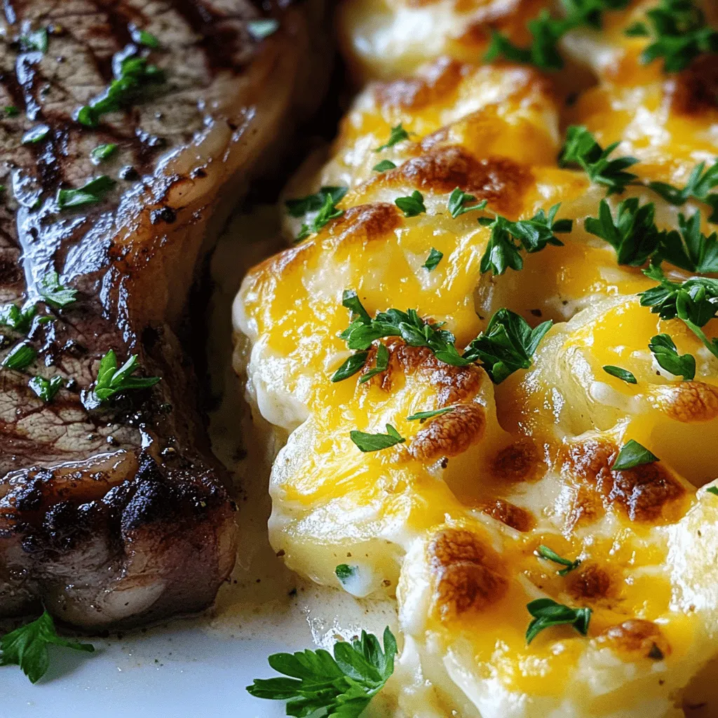 When making a ribeye steak with cheesy scalloped potatoes, the right ingredients matter. Let’s dive into what you need.