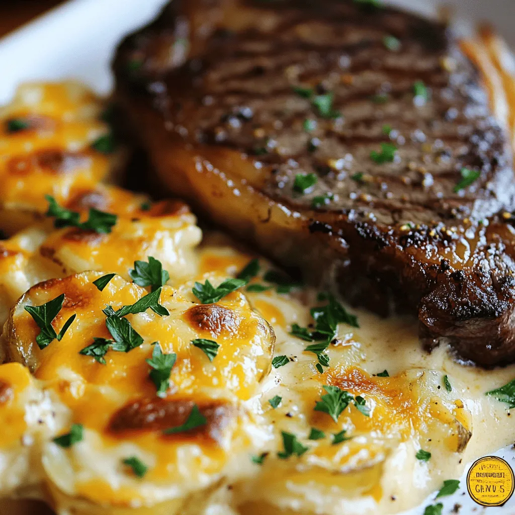 When making a ribeye steak with cheesy scalloped potatoes, the right ingredients matter. Let’s dive into what you need.