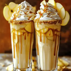 To create a delicious caramel apple pie milkshake, you need a few key ingredients. First, vanilla ice cream is a must. It gives your shake that creamy base. Next, whole milk adds the right smoothness.