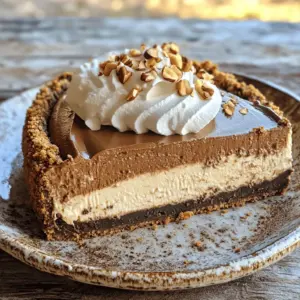 - 1 ½ cups graham cracker crumbs - ½ cup unsalted butter, melted - 1 cup toasted hazelnuts, chopped - 16 oz cream cheese, softened - 1 cup granulated sugar - 2 large eggs - ½ cup sour cream - 2 tablespoons instant coffee granules - 1 teaspoon vanilla extract - ¼ cup cocoa powder - ½ cup heavy cream - Optional toppings: whipped cream and hazelnuts