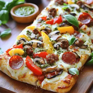 To make a tasty garbage bread, gather these key ingredients: - 1 pound pizza dough - 1 cup mozzarella cheese, shredded - 1/2 cup pepperoni slices - 1/2 cup cooked sausage, crumbled - 1/2 cup bell peppers, diced (any color) - 1/2 cup mushrooms, sliced - 1/4 cup black olives, sliced - 2 tablespoons pesto - 1 tablespoon olive oil - 1 teaspoon garlic powder - Salt and pepper to taste - 1 egg, beaten (for egg wash)