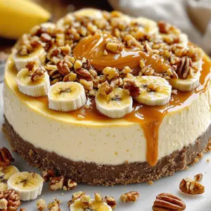 To make this Banana Caramel Nut Cheesecake, gather these items: