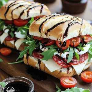 To make a Chopped Italian Sandwich, gather these fresh and tasty ingredients: