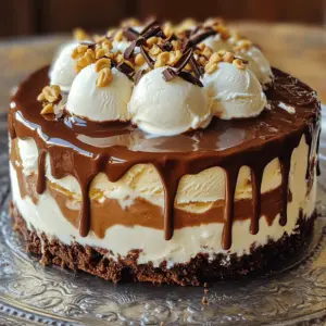 To make the Peanut Butter Fudge Ganache Ice Cream Cake, you need the right ingredients. Here’s what you will need: