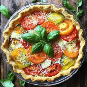 To make a fresh tomato pie, you need a few key ingredients. Here’s what you’ll need: - 1 ready-made pie crust (9-inch) - 4-5 medium heirloom tomatoes, sliced - 1 cup fresh basil leaves, chopped - 1 cup ricotta cheese - 1 cup shredded mozzarella cheese - ½ cup grated Parmesan cheese - 2 tablespoons olive oil - 2 cloves garlic, minced - 1 teaspoon dried oregano - Salt and pepper to taste - 1 egg (optional, for egg wash)