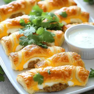 To make Rotel Sausage Cream Cheese Crescents, you will need: - 1 can (8 oz) refrigerated crescent roll dough - 1 pound breakfast sausage (choose mild or spicy) - 1 package (8 oz) cream cheese, softened - 1 can (10 oz) Rotel diced tomatoes and green chilies, drained - 1 teaspoon garlic powder - 1 teaspoon onion powder - 1/2 teaspoon smoked paprika - 1 cup shredded cheddar cheese - 1/4 cup chopped fresh cilantro (optional for garnish) - Cooking spray or butter for greasing