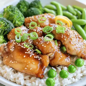 - 4 boneless, skinless chicken thighs - 1/4 cup honey - 1/4 cup soy sauce (low-sodium preferred)