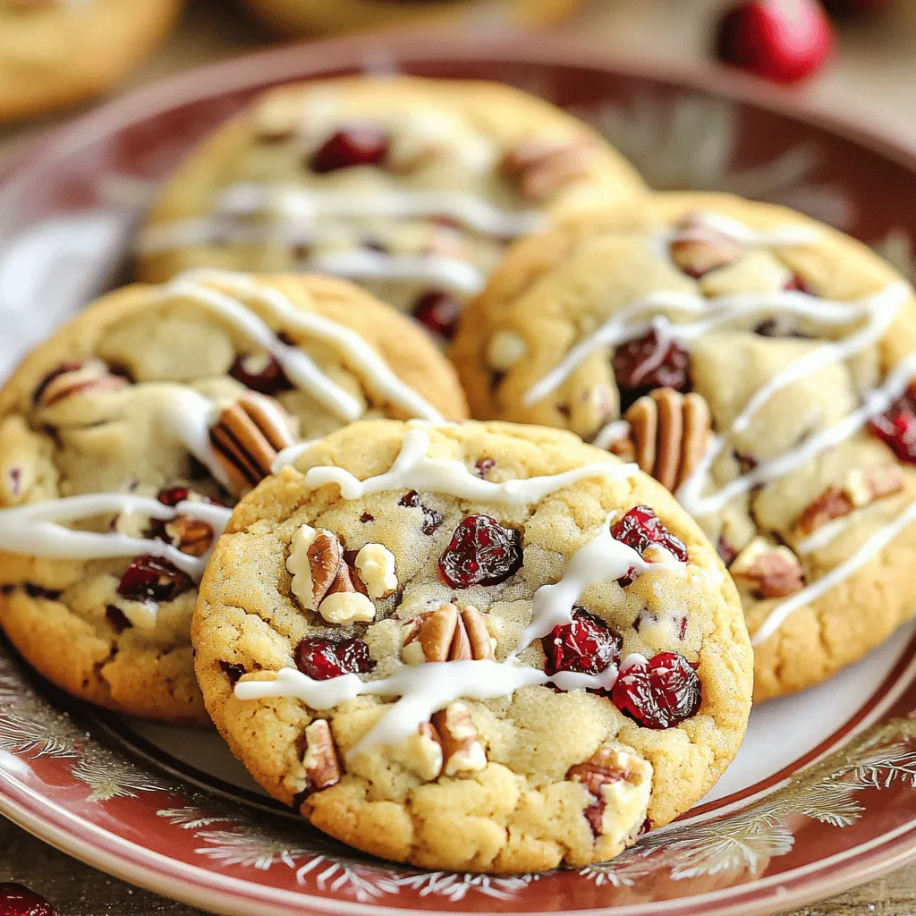 - 1 cup unsalted butter, softened - 3/4 cup brown sugar, packed - 3/4 cup granulated sugar - 1 large egg - 1 teaspoon vanilla extract - 2 cups all-purpose flour - 1 teaspoon baking soda - 1/2 teaspoon salt - 1 cup dried cranberries - 1 cup white chocolate chips - 1/2 cup chopped pecans (optional)