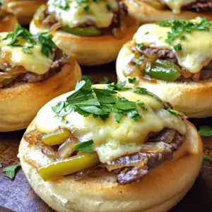 - 1 lb thinly sliced ribeye steak - 1 tablespoon olive oil - 1 small onion, thinly sliced - 1 small green bell pepper, thinly sliced - 1 cup provolone cheese, shredded - 1 cup cheddar cheese, shredded - 12 slider buns