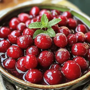 To make a delightful cherry compote, you need just a few simple ingredients. Here’s what you’ll gather: