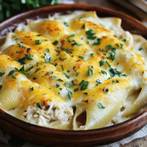 To make Cajun Chicken Alfredo Stuffed Shells, gather these simple ingredients: