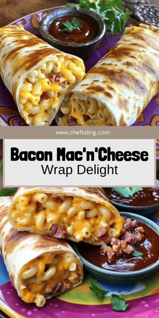 Satisfy your cravings with the Savory Bacon Mac’n’Cheese Burger Wrap! This mouthwatering recipe combines crispy bacon, cheesy macaroni, and juicy beef wrapped up for a delightful meal. Perfect for weeknight dinners or casual gatherings, this dish is easy to make and fully customizable. Discover all the steps and tips to create your very own delicious wrap. Click through to explore the full recipe and impress your family and friends!