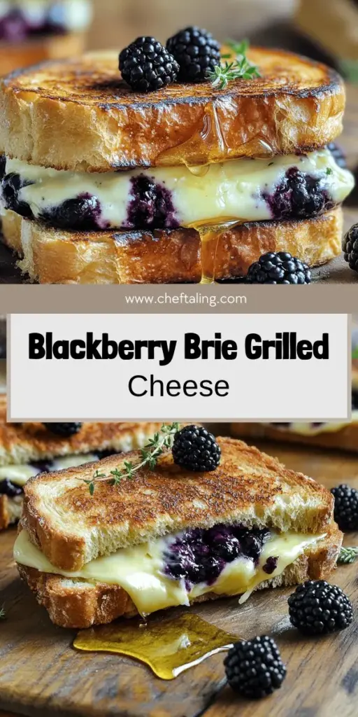Get ready to indulge in the Irresistible Blackberry and Brie Grilled Cheese Delight! This mouthwatering sandwich is a perfect blend of gooey Brie cheese, sweet blackberries, and a hint of honey, all grilled to crispy perfection. It's perfect for a luxurious lunch or a quick snack. Click through to discover the full recipe, including tips for the best crunch and variations to try. Elevate your lunch game today!