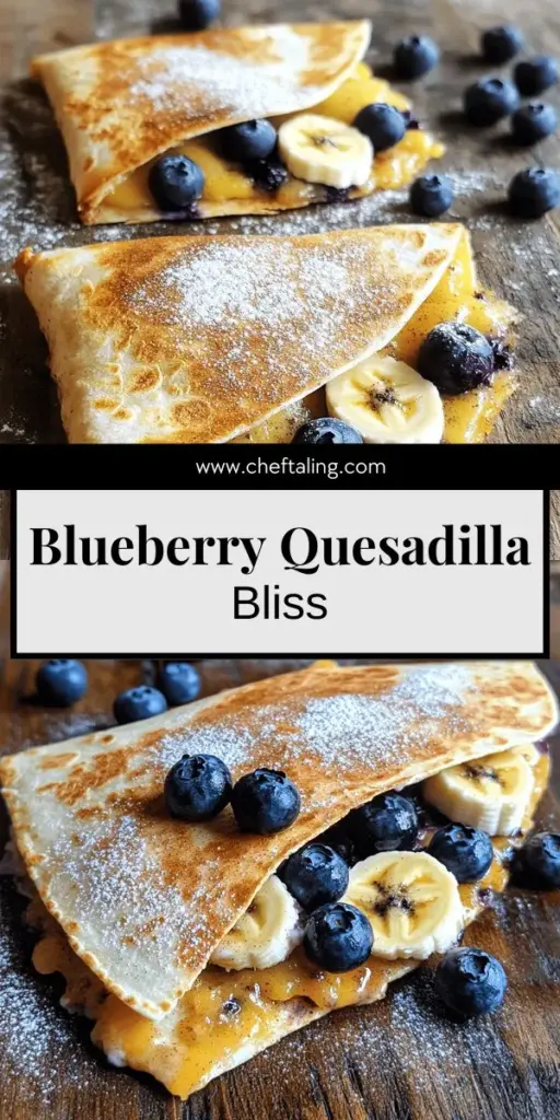 Start your morning off right with a delicious Blueberry Breakfast Quesadilla! This tasty morning delight blends sweet blueberries and creamy cheese in a warm tortilla for a quick and satisfying meal. Perfect for busy days or relaxing weekends, it's easy to make and oh-so-flavorful. Discover how to whip up this simple recipe and elevate your breakfast game. Click through to explore the full recipe and enjoy this delightful twist on breakfast!