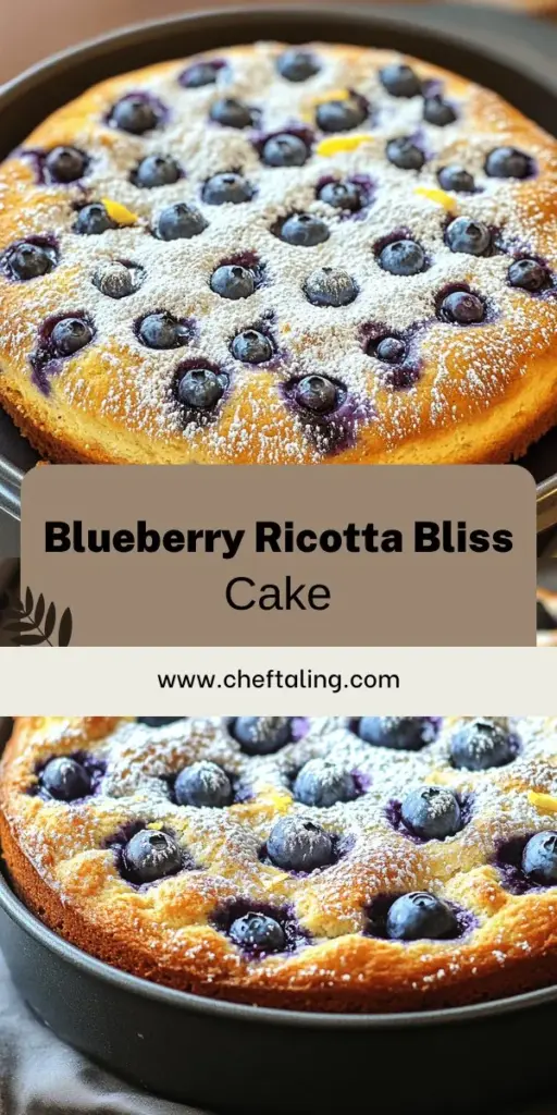 Start your mornings right with this delightful Blueberry Ricotta Breakfast Cake! This easy recipe combines creamy ricotta and fresh blueberries for a fluffy, flavorful treat that’s perfect for breakfast or brunch. You'll love how simple it is to make, and your family will be impressed! Click through to explore the full recipe and discover tips for making the perfect cake every time. Don’t miss out on transforming your breakfast experience!