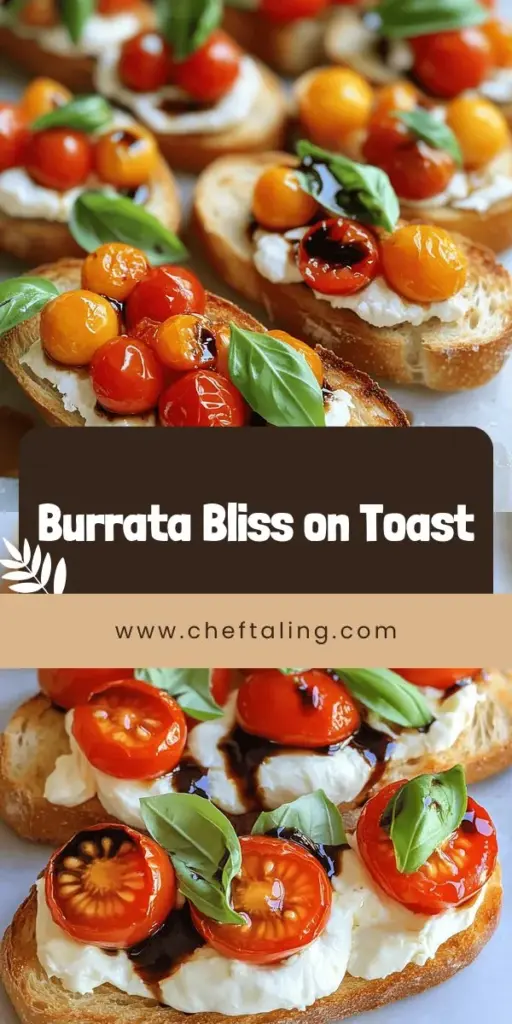 Impress your guests with this tasty and simple burrata bruschetta recipe that combines creamy burrata cheese and fresh tomatoes for the perfect appetizer! Discover easy steps and ingredient tips to elevate your dish, plus clever variations to keep it exciting. Whether it's a party or a cozy night in, this bruschetta will be a hit. Click through to explore the full recipe and start creating delicious bites today!