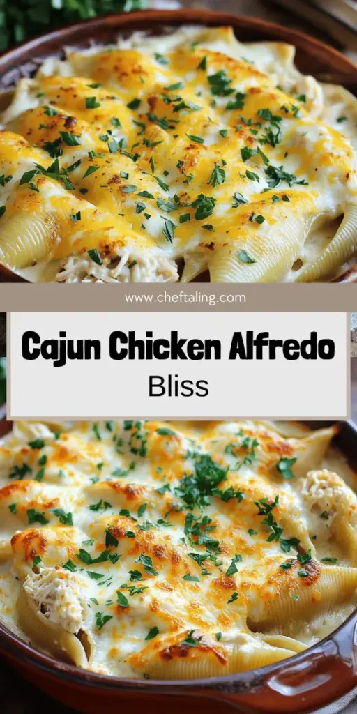 Indulge in the ultimate comfort food with Cajun Chicken Alfredo Stuffed Shells. This delicious recipe combines creamy Alfredo sauce and zesty Cajun chicken, enveloped in jumbo pasta shells for a meal that's sure to impress. Perfect for dinners or gatherings, it’s easy to make and packed with flavor. Ready to elevate your cooking? Click through to discover the full recipe and transform any night into a flavorful feast!