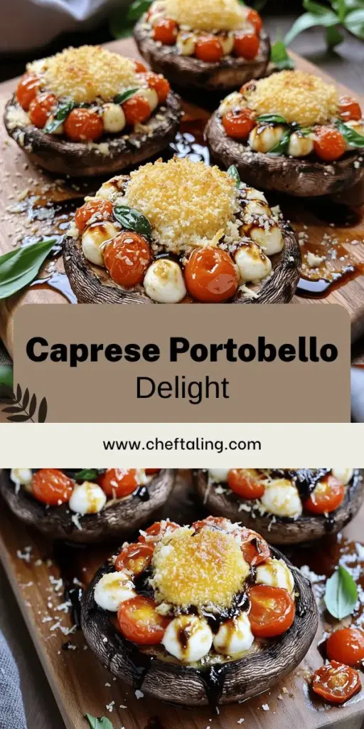 Looking for a fresh and tasty dish? Try making Caprese Stuffed Portobello Mushrooms! This easy recipe combines juicy mushrooms with vibrant cherry tomatoes, creamy mozzarella, and aromatic basil for a delicious meal. Perfect for a quick lunch or a special dinner, these stuffed mushrooms are sure to impress. Click through to discover tips, variations, and step-by-step instructions to whip up this delightful dish today!