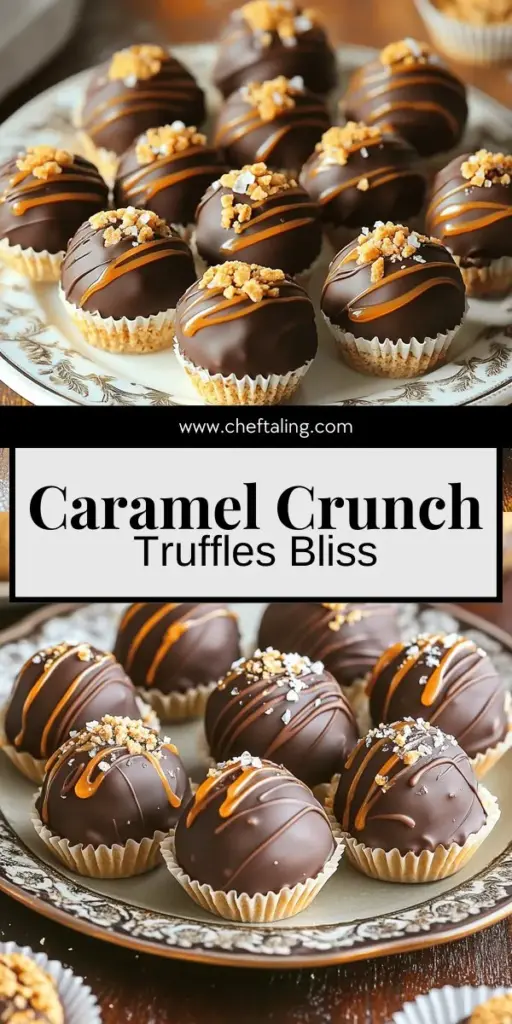 Treat yourself and your friends to No Bake Caramel Crunch Butterfinger Truffles that are sure to wow! With just a few simple ingredients, these rich, creamy truffles combine caramel and chocolate for a delightful bite of indulgence. No baking skills needed—I’ll show you how to create these sweet delights that satisfy any sweet tooth. Click through to uncover the full recipe and start crafting your own chocolatey masterpiece today!