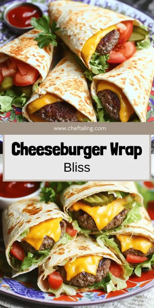 Craving a delicious twist on a classic? Try these Grilled Cheeseburger Wraps that combine juicy flavors with the convenience of a wrap! This easy recipe walks you through creating mouthwatering burgers wrapped in tortillas, complete with customizable toppings to suit your taste. Perfect for family dinners or casual gatherings, these wraps are sure to impress! Click to explore the full recipe and satisfy your burger cravings today!