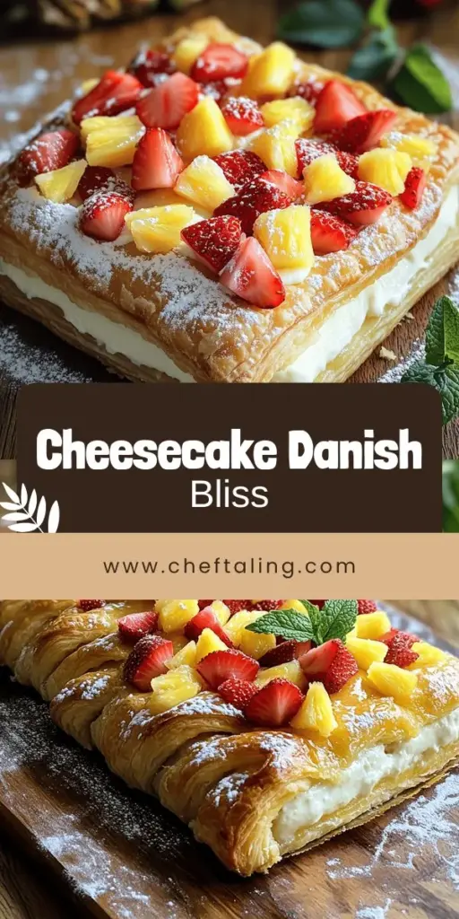 Satisfy your sweet cravings with this King's Hawaiian Cheesecake Danish recipe! This delightful treat combines soft, fluffy sweet rolls with a rich, creamy cheesecake filling and fresh fruit. Perfect for any occasion, this easy-to-follow recipe allows for endless flavor customization. Whether you're a baking expert or just starting, you’ll love making this indulgent dessert. Click through to explore the full recipe and start baking your new favorite treat today!