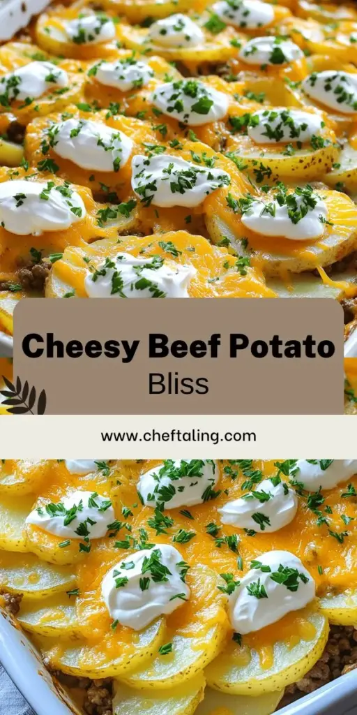 Indulge in the ultimate comfort food with this Cheesy Beef Potato Casserole! This hearty dish combines layers of savory ground beef, creamy potatoes, and a deliciously gooey cheese topping that will satisfy any hunger. Perfect for family dinners or gatherings, it’s easy to make and even easier to enjoy. Check out the full recipe now to create this comforting meal that everyone will love! Explore now and elevate your dinner game!