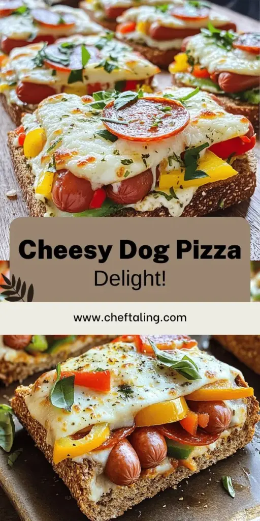 Get ready for a cheesy delight with the Ultimate Cheese Dog Pizza Sandwich! This easy-to-make recipe combines juicy hot dogs with gooey mozzarella, zesty pizza sauce, and fresh veggies, making it a perfect meal for pizza and hot dog lovers alike. Discover tips for selecting the best ingredients and variations to elevate your sandwich game. Click through to get the full recipe and start making your delicious creation today!