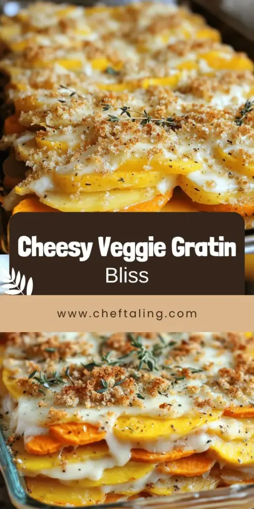 Indulge in the warmth of my Cheesy Root Vegetable Gratin, a comforting dish that's perfect for any gathering! With layers of creamy root vegetables, rich cheeses, and aromatic herbs, this gratin is more than just a side—it's a meal everyone will love. Explore the easy step-by-step recipe and tips to customize it to your taste. Click through to discover how to make this deliciously cheesy dish today!