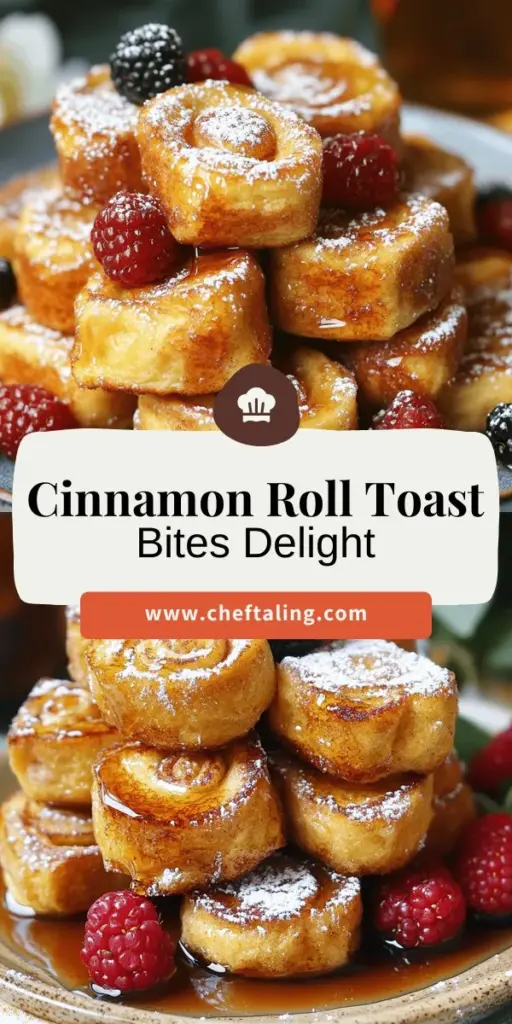 Looking for a quick and delicious breakfast idea? Discover how to make Cinnamon Roll French Toast Bites with this easy recipe! These sweet, bite-sized treats transform mini cinnamon rolls into a delightful morning dish that's perfect for any occasion. With simple ingredients and customizable options, you'll find it fun to create these bites. Click through to explore the full recipe and make breakfast a special treat today!