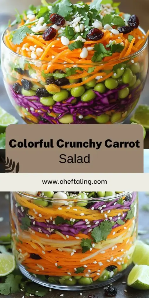 Elevate your meals with a vibrant raw carrot salad that's not only fresh and crunchy but also packed with nutrients! This easy recipe combines colorful carrots, crisp red cabbage, and sweet raisins, all tossed in a zesty lime dressing. Perfect as a side dish or light lunch, you can customize it with your favorite add-ins for extra flavor. Discover how to make this delicious dish today and bring a burst of color to your table! Click through for the full recipe and tips.