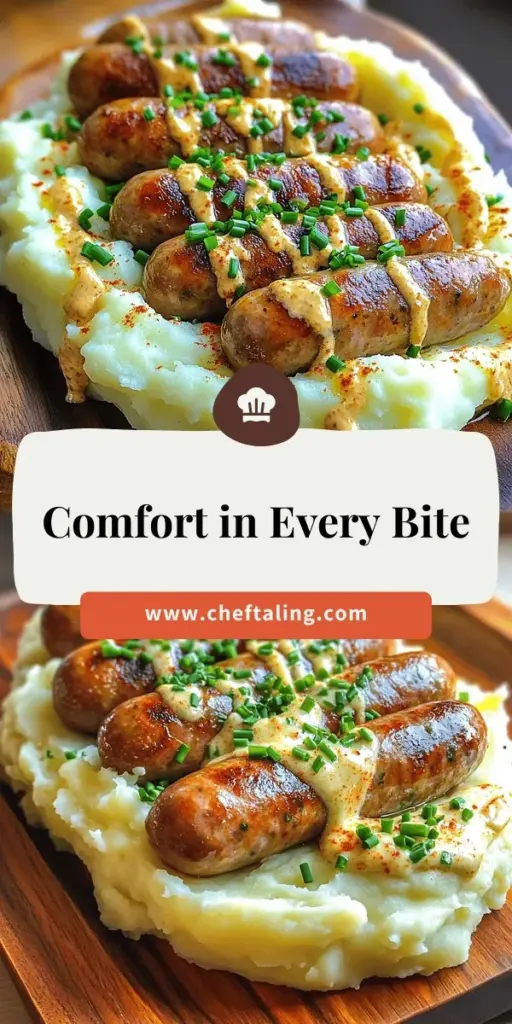 Indulge in the ultimate comfort food with our easy bangers and mash recipe! This delicious dish features juicy sausages paired with creamy mashed potatoes, bringing warmth to your table. In this post, you'll find the best ingredients and step-by-step instructions to create this classic meal effortlessly. Elevate your serving with garlic chive butter for an extra touch of flavor. Click through to explore the full recipe and delight in this hearty comfort dish!