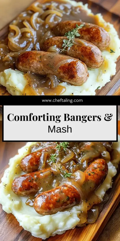 Experience the ultimate comfort food with Bangers and Mash with Onion Gravy! This classic dish features juicy sausages served on a bed of creamy mashed potatoes, all drizzled with savory onion gravy. Perfect for chilly evenings or family gatherings, this recipe is easy to follow and packed with flavor. Click through for the full recipe and elevate your cooking game with helpful tips and variations. Get ready to warm your heart and satisfy your taste buds!