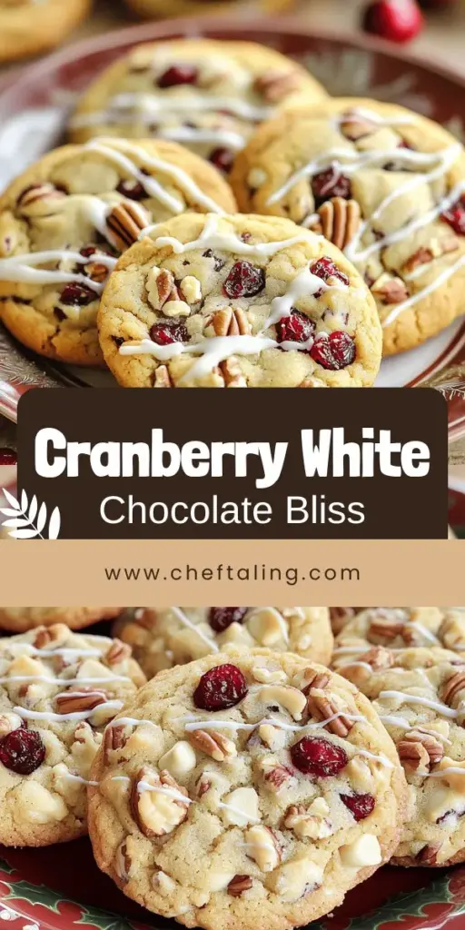 Bake delicious white chocolate cranberry cookies with this simple recipe that everyone will enjoy! Combining creamy white chocolate, tart cranberries, and crunchy pecans, these cookies are a flavor sensation. Follow easy step-by-step instructions and helpful tips to achieve the perfect chewy texture every time. Ready to impress your family and friends? Click to explore the full recipe and start baking these tasty treats today!