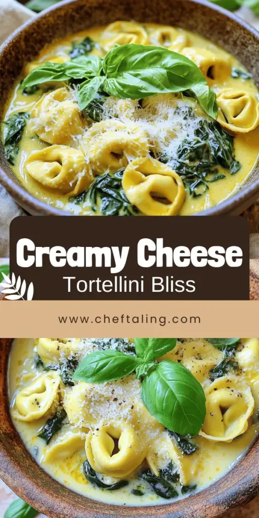 Craving a comforting meal? Try this Creamy Cheese Tortellini recipe that’s as delicious as it is simple to make! With rich flavors and easy steps, you'll whip up a dish that impresses family and friends in no time. From perfecting the creamy sauce to incorporating fresh spinach, this recipe has it all. Dive into the full recipe to explore cooking tips and variations that will elevate your dinner tonight! Click through to discover your new favorite dish!