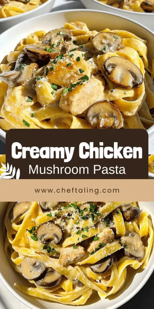 Indulge in the creamy goodness of Chicken and Mushroom Pasta in Silky Sauce! This delightful dish combines tender chicken and savory mushrooms in a rich, silky sauce that will satisfy any craving. With easy steps and helpful tips, you'll learn how to whip up a restaurant-quality meal at home. Dive into the recipe and discover delicious variations to make it your own. Click to explore this comforting pasta treasure!