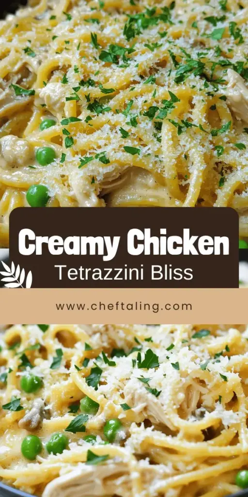 Satisfy your cravings with this Creamy Chicken Tetrazzini, a comforting and simple dish perfect for family dinners. With tender chicken, pasta, and veggies smothered in a rich sauce, it's a weeknight winner that’s easy to prepare. Dive into easy step-by-step instructions and discover creative variations to suit every palate. Ready to impress your loved ones? Click through to explore the full recipe and start cooking!