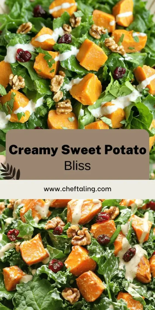 Savor the flavor of my creamy sweet potato salad with leafy greens! This delicious and healthy recipe combines tender sweet potatoes with crisp greens for a vibrant meal that's perfect for any occasion, from family dinners to picnics. The creamy dressing crafted from Greek yogurt and tahini ties it all together, making every bite irresistible. Click through to discover this easy recipe and impress your loved ones today!