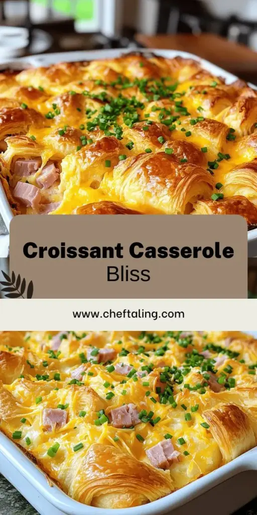 Start your day with an unforgettable Ham and Cheese Croissant Breakfast Casserole that combines buttery croissants, savory ham, and gooey cheese into a heavenly dish! This easy-to-follow recipe is perfect for brunch or a cozy breakfast at home, sure to delight everyone at the table. Dive into this deliciousness and impress your family or guests with every bite. Click through to explore the full recipe and elevate your morning meals!