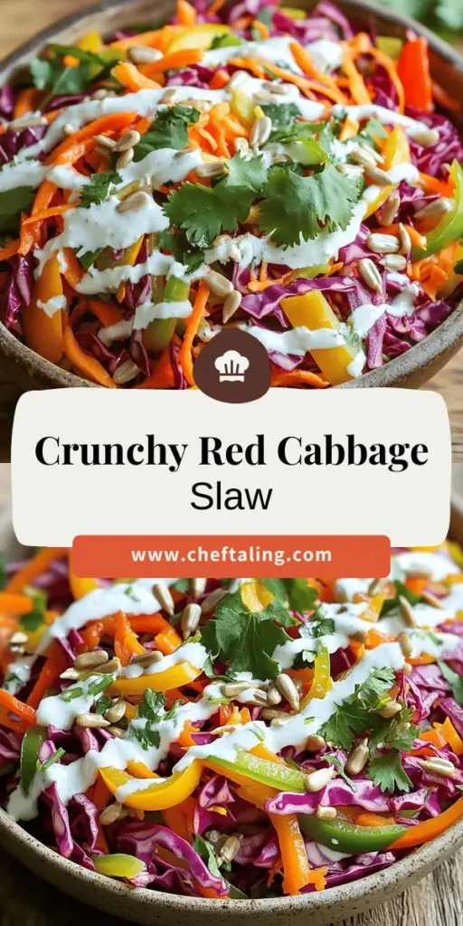 Looking for a vibrant and nutritious side dish? Try red cabbage slaw! Packed with fiber and antioxidants, this easy-to-make salad not only supports your health but also adds a crunch to any meal. Discover the simple preparation methods, creative variations, and health benefits of this delicious slaw that’s perfect for weight loss and meal prep. Click through to explore the full recipe and elevate your dining experience today!