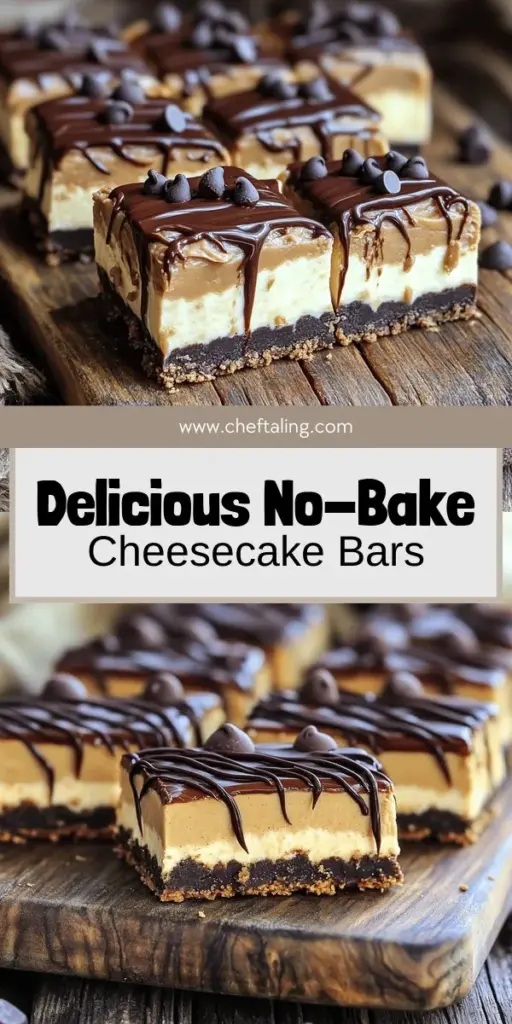 Indulge in the ultimate sweet treat with these No-Bake Buckeye Cheesecake Bars! This easy recipe combines a rich peanut butter layer with a creamy cheesecake, all resting on a delicious cookie crust. Perfect for any occasion, these bars are sure to impress friends and family. Don't miss out on the step-by-step guide that makes this delightful dessert a breeze to whip up. Click through to explore the recipe and start creating your own delicious batch today!