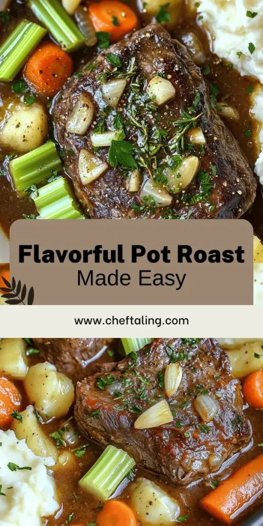 Create a delicious and hearty pot roast recipe that your family will love! This simple yet flavorful dish combines the perfect cut of chuck roast with fresh herbs and mouth-watering vegetables. With easy-to-follow steps, you'll make a tender pot roast that’s perfect for any occasion. Ready to impress your loved ones? Click through to explore the full recipe and start cooking a comforting meal everyone will rave about!