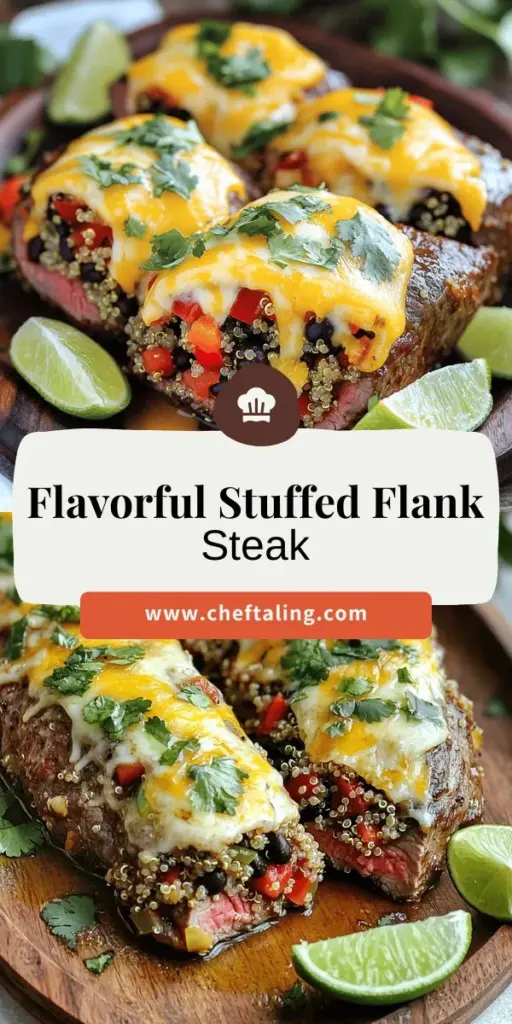 Elevate your dinner game with this simple and flavorful stuffed flank steak recipe! Discover how easy it is to create a delicious meal that your family and friends will love. Filled with nutritious ingredients like quinoa, black beans, and vibrant veggies, this dish is as healthy as it is tasty. Get the full recipe and impress everyone at your next gathering—click to explore the magic of stuffed flank steak!