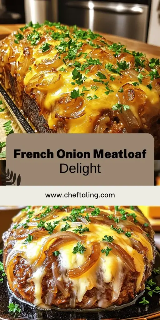 Discover the ultimate family meal with this delicious French Onion Meatloaf recipe! Combining the savory flavors of French onion soup with tender meatloaf, this dish is sure to impress. With easy-to-follow steps and simple ingredients, you can create a hearty dinner that everyone will love. Don't miss the tips for customizations and storage! Click through to explore the full recipe and elevate your dinner game tonight!