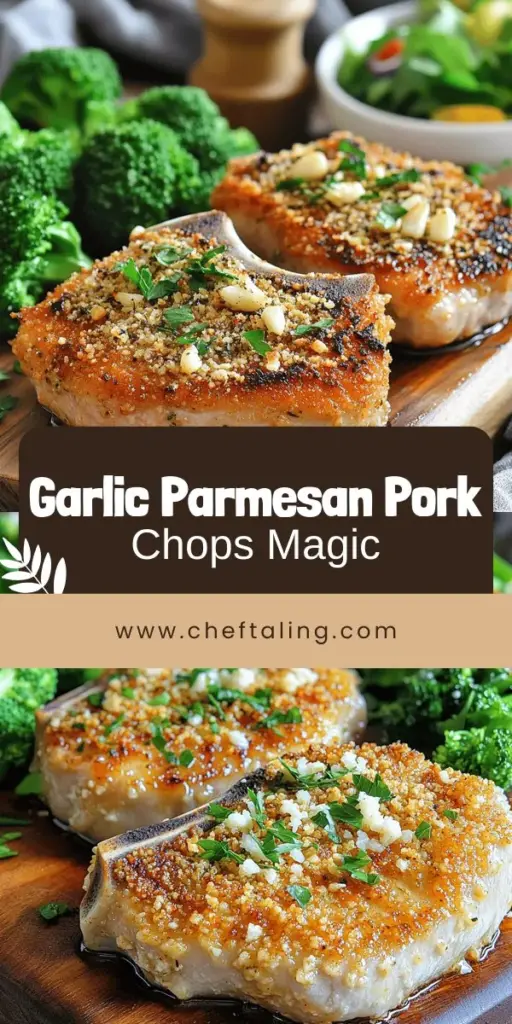 Looking for a delicious and simple recipe for Garlic Parmesan Pork Chops? This easy meal features juicy boneless pork chops coated in flavorful Parmesan cheese and crunchy breadcrumbs. Perfect for impressing family and friends, this recipe is a breeze to follow! Plus, discover tips for variations and side dishes that pair wonderfully. Click through to explore the full recipe and start cooking this flavorful dish today!