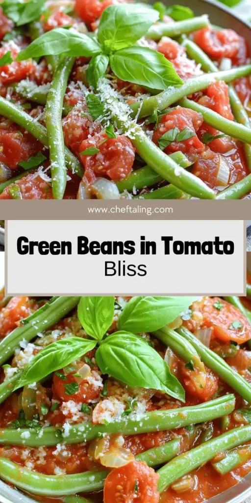 Discover the delightful flavors of Tasty Green Beans in Tomato Sauce with this simple recipe! Perfect for any meal, this dish transforms fresh green beans into a nutritious side that's vibrant and delicious. Learn essential cooking tips and explore variations to keep things exciting. Whether you're using fresh or canned beans, this recipe is a must-try! Click through to create your perfect batch of green beans in tomato sauce today!