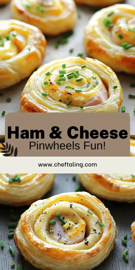 Satisfy your snack cravings with these Easy Ham and Cheese Pinwheels with Puff Pastry! This quick and delicious recipe features a creamy filling, savory ham, and melted cheese all wrapped in flaky pastry. Perfect for parties or a fun family treat, these pinwheels are simple to make and sure to impress. Click through to discover the full recipe and tips to make your pinwheels truly irresistible. Enjoy the crunchy, cheesy goodness today!